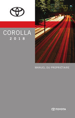Toyota COROLLA 2018 Manuel Du Propriétaire