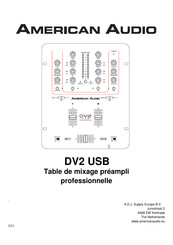 American Audio DV2 USB Mode D'emploi