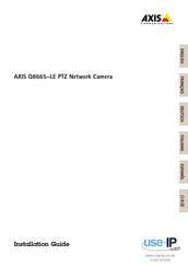 Axis Communications Q8665-LE PTZ Network Camera Guide D'installation
