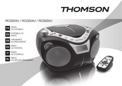 THOMSON RCD203U Mode D'emploi