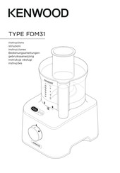 Kenwood FDM31 Instructions