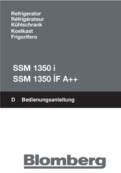 Blomberg SSM 1350 i Notice D'utilisation
