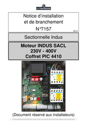 La Toulousaine INDUS SACL 230V Notice D'installation