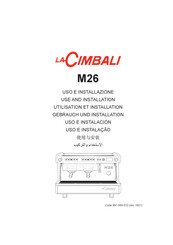 LaCimbali M26 Utilisation Et Installation