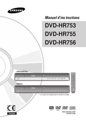 Samsung DVD-HR756 Manuel D'instructions