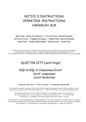 Profroid QUIETOR CITY GQL G Notice D'instructions