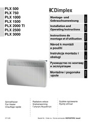 Dimplex PLX 1000 Instructions De Montage Et D'utilisation