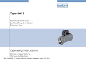 Burkert 8012 Manuel D'utilisation