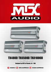 MTX Audio TX480D Manuel Du Propriétaire