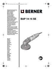 Berner BAP 14-15 SE Notice Originale