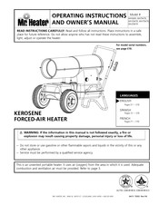 Mr. Heater MH75KTR Guide D'utilisation