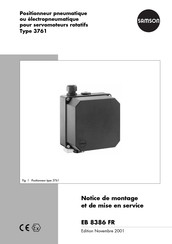 Samson 3761 Notice De Montage Et De Mise En Service