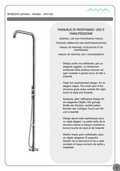 Ama Luxury Shower APHRODITE AP4500 Manuel De Montage D'utilisation Et De Maintenance