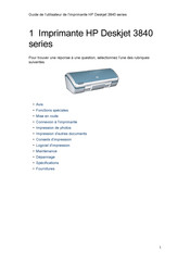 HP Deskjet 3840 Série Guide De L'utilisateur