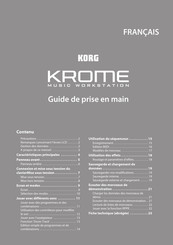 Korg KROME Guide D'utilisation
