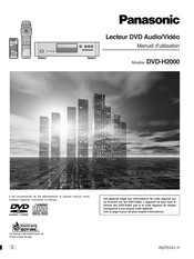 Panasonic DVD-H2000 Manuel D'utilisation
