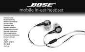 Bose Mobile in-ear headset Notice D'utilisation