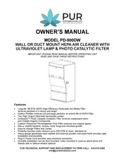 PUR PD-900DW Manuel Du Propriétaire