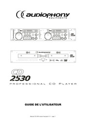 audiophony CD 2530 Guide D'utilisation
