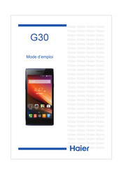 Haier G30 Mode D'emploi