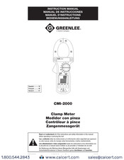 Textron GREENLEE CMI-2000 Manuel D'instructions