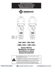 Textron GREENLEE CM-1360 Manuel D'instructions