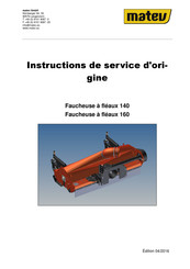 matev 140 Traduction Des Instructions De Service D'origine