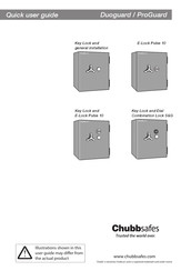 Chubbsafes Duoguard Guide D'utilisation Rapide