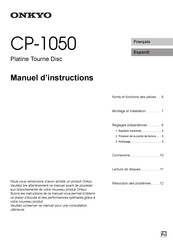 Onkyo CP-1050 Manuel D'instructions