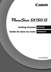 Canon POWERSHOT SX150 IS Guide De Mise En Route