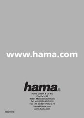 Hama 00034313 Manuel D'instructions