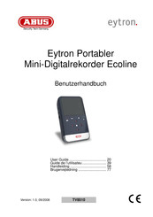 Abus eytron. Ecoline TV8510 Manuel Utilisateur