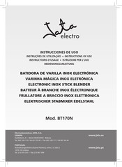 Jata electro BT170N Instructions D'usage