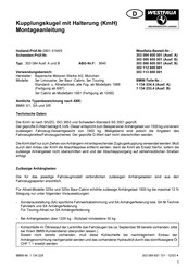 Westfalia 303 084 B Instructions