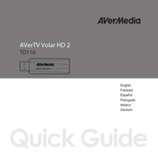 Avermedia TD110 Guide Rapide