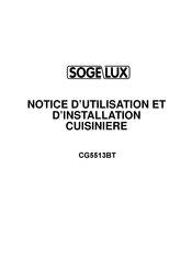 Sogelux CG5513BT Notice D'utilisation Et D'installation