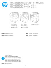 HP PageWide Enterprise Color MFP 780dns Guide D'installation