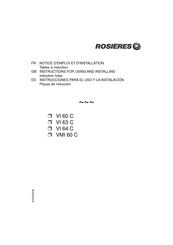 ROSIERES VI 64 C Notice D'emploi Et D'installation