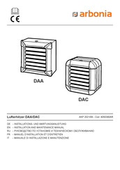 Arbonia DAA Manuel D'installation Et D'entretien