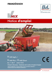 BVL V-MIX Plus Notice D'emploi