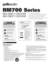 Polk Audio RM700 Série Mode D'emploi
