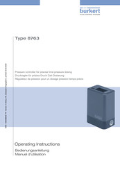 Burkert 8763 Manuel D'utilisation