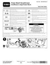 Toro Power Max Guide De Démarrage Rapide