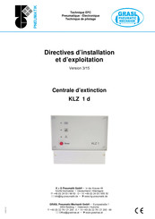 GRASL KLZ 1 d Directives D'installation Et D'exploitation