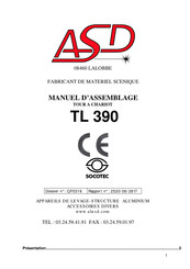 ASD TL 390 Manuel D'assemblage