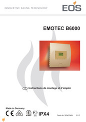 EOS EMOTEC B6000 Instructions De Montage Et D'emploi