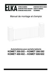 Elka KOMET 400 Manuel De Montage Et D'emploi