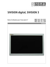 Sirona 63 73 158 Notice D'utilisation