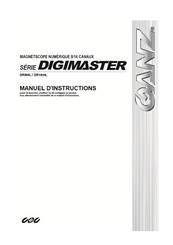 Ganz DIGIMASTER DR8HL Manuel D'instructions