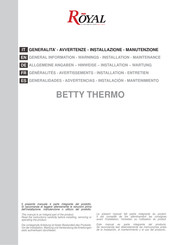 Royal BETTY THERMO Manuel